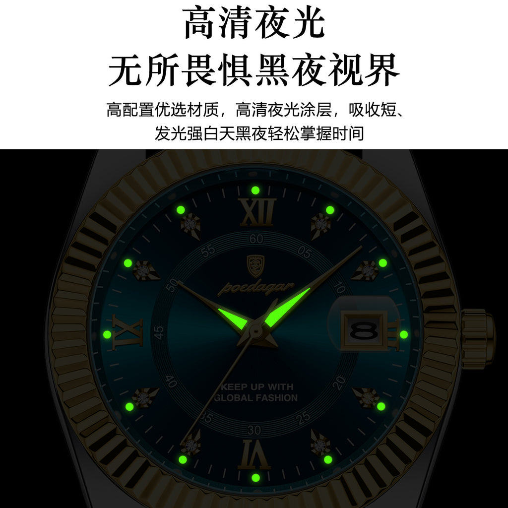 Swiss Brand Watches Men's New Luxury Calendar Men's Watches Live Foreign Trade Explosions A Generation Of Hair