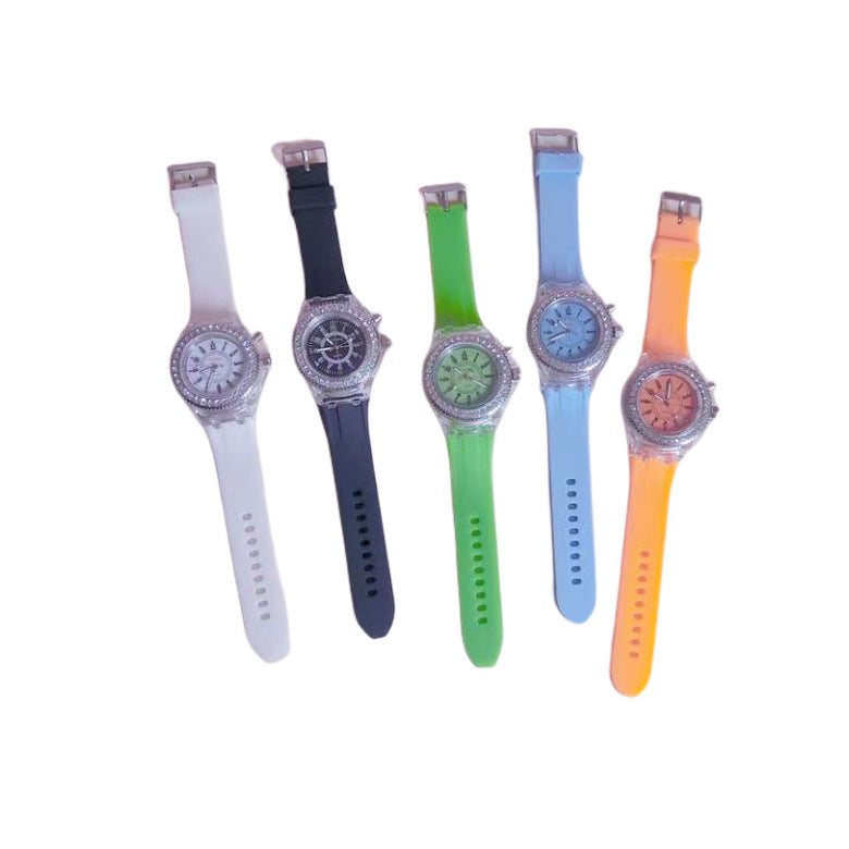 Cross-Border Hot-Selling Personalized Rhinestone Led Korean Fashion Chinese-Style Watches For Men And Women, Student Watches, Quartz Watches Wholesale