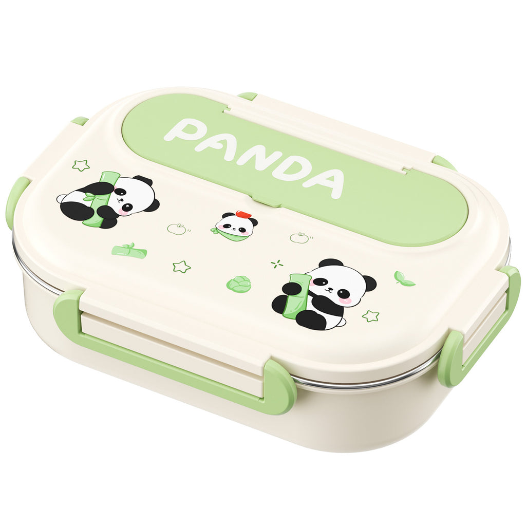 304 Stainless Steel Cartoon Lunch Box For Office Workers, Microwaveable Lunch Box, Large Capacity Student Lunch Box