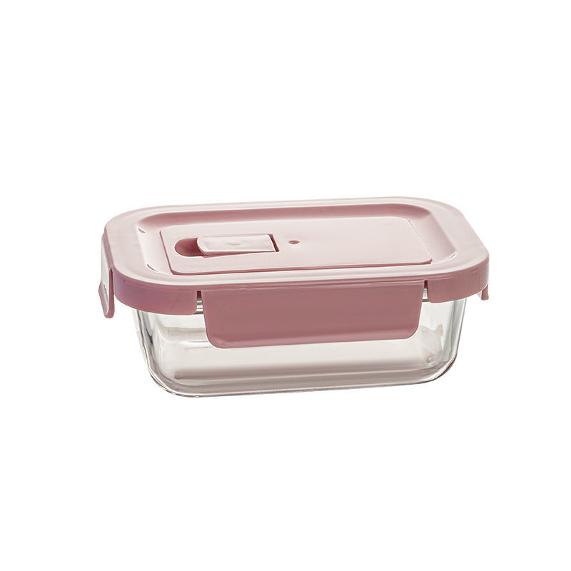 High Borosilicate Glass Fresh-Keeping Lunch Box, Microwaveable Special Bowl Lunch Box Set For Working Students To Separate