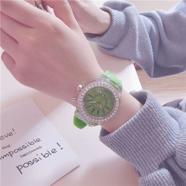 Cross-Border Hot-Selling Personalized Rhinestone Led Korean Fashion Chinese-Style Watches For Men And Women, Student Watches, Quartz Watches Wholesale